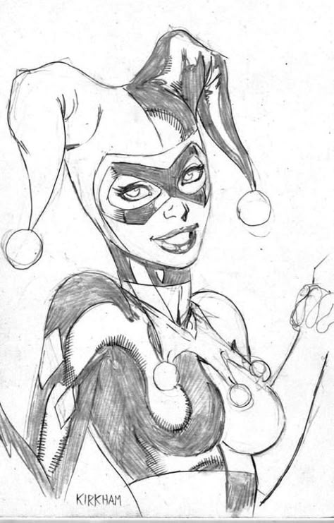 Harley Quinn Kunst, Arte Pin Up, Harley Quinn Drawing, Crazy Costumes, Harley Quinn Art, Arte Sketchbook, Joker And Harley Quinn, Poison Ivy, Sketch Art