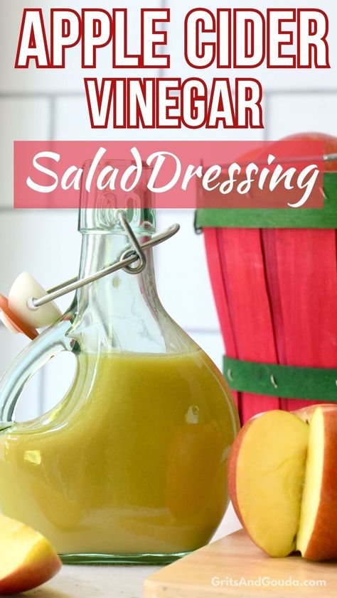 Apple Cider Vinegar Salad Dressing, Apple Cider Vinegar Salad, Apple Vinaigrette, Vinegar Salad, Apple Cider Vinaigrette, Vinegar Salad Dressing, Cider Vinaigrette, Favorite Salad, Fuji Apple