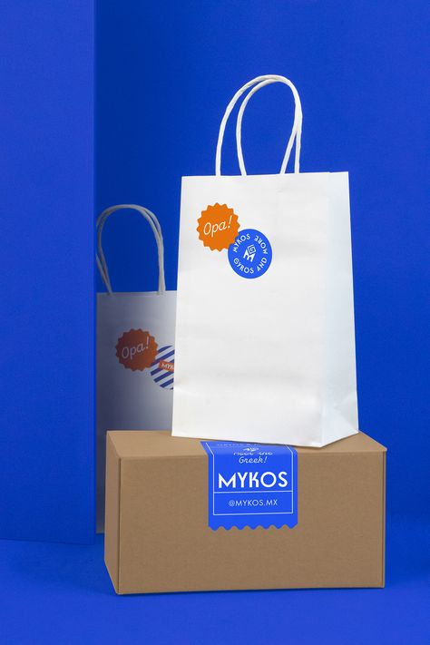 Mykos Gyros on Behance Gyro Packaging, Greek Culture, Graphic Design Photography, Adobe Photoshop Lightroom, New Flavour, Photoshop Lightroom, Paper Shopping Bag, Lightroom, Illustrator