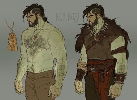 Orc Dnd Character, Chad Aesthetic, Half Orc Dnd, Dnd Half Orc, Dnd Warrior, Orc Dnd, Half-orc Male, Dnd Orc, Half Orc