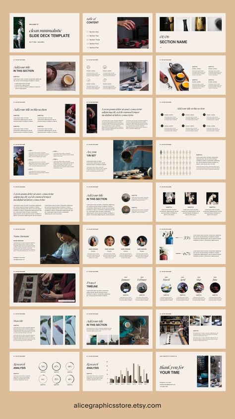 Beige simple slide deck and webinar presentation template in CANVA. Customizable and perfect for coaching, online teaching, masterclass tutoring, e-courses, student projects, and much more. Course Webinar | Board Design | Pitch Deck Template | Design Layout Slide Deck Design Inspiration, Deck Template Design, Minimalist Pitch Deck Design, Marketing Deck Design, Presentation Layout Design Templates, Product Pitch Presentation, Minimalist Pitch Deck, Slide Deck Inspiration, Sleek Presentation Design