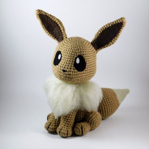 Free Eevee Inspired Amigurumi Pattern — 1Up Crochet Pikachu Crochet, Pokemon Crochet Pattern, Crochet Terminology, Crochet Pokemon, Pokemon Pattern, Crochet Toys Free, Crochet Pattern Amigurumi, Crochet Amigurumi Free, Free Amigurumi Patterns