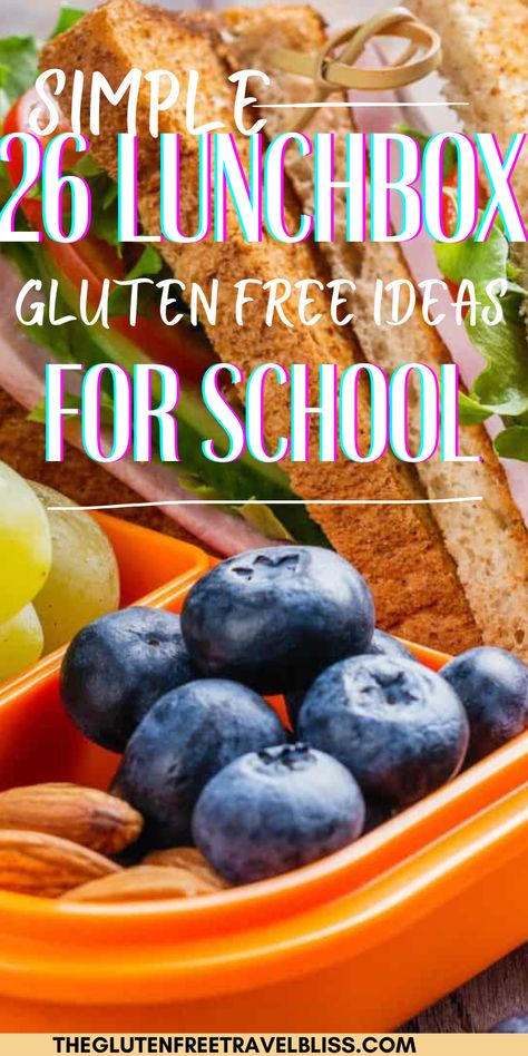 Struggling to pack gluten-free and healthy school lunches for your kids? Check out these creative and tasty gluten-free lunch box ideas that will make lunchtime exciting! Click this pin and get creative! Gluten Free Lunches For School, Gluten Free Lunch Box Ideas For Kids, School Lunch Ideas Gluten Free, Gluten Free Lunchables, Gluten Free Sack Lunch Ideas, Gluten Free Lunchbox Ideas, Gluten Free Packed Lunch Ideas, Gluten Free Lunch Ideas For Kids, Gluten Free Cold Lunch