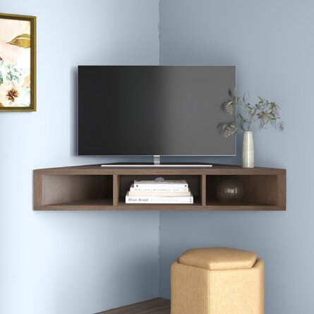 Corner Tv Unit Design, Floating Corner Tv Stand, Corner Tv Unit, Design For Living Room, Floating Tv, Floating Tv Stand, Corner Tv Stand, Corner Tv, Tv Unit Design