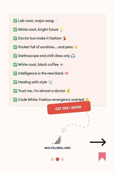 98 white coat captions for Instagram: your guide to looking stylish and professional on social�💫#Caption_For_Doctors #Medical_Student_Bio_Instagram #Doctor_Captions #Med_School_Acceptance Doctors Bio Instagram, Medical Students Instagram Stories, Insta Bio Ideas For Doctors, Insta Bio For Mbbs Student, Instagram Bio Ideas For Doctors, Instagram Bio Ideas For Medicos, Insta Bio For Neet Aspirant, Bio Ideas For Doctors, Medico Bio For Instagram