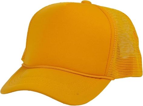 TOP HEADWEAR Blank Trucker Hat - Mens Trucker Hats Foam Mesh Snapback Yellow at Amazon Men’s Clothing store Yellow Trucker Snapback Hat, Mesh Trucker Snapback Hat, Yellow 5-panel Trucker Hat For Streetwear, Adjustable 5-panel Mesh Trucker Hat, Yellow Trucker Snapback Hat, One Size, Empire Records, Mens Trucker Hat, Aqua Blue, Clothing Store