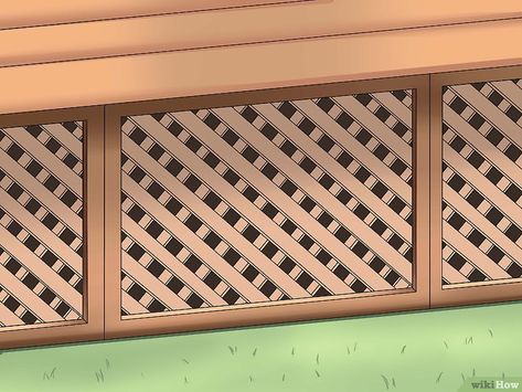 Porch Lattice, Lattice Deck, Wooden Lattice, House Skirting, Plastic Lattice, Deck Skirting, Deck Storage, Patio Deck Designs, Under Decks