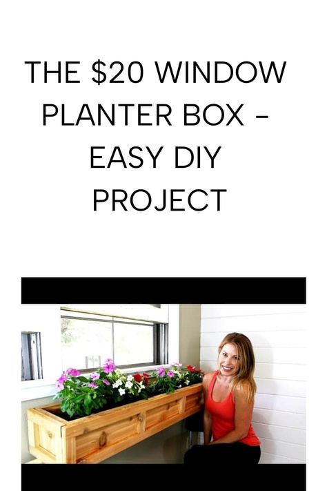 https://youtube.com/watch?v=2Soadyi_WOI Creating a beautiful and functional window planter box is a simple and cost-effective way to enhance your home’s exterior. In this project, we’ll guide you through the steps to build your own window planter Planter Boxes Diy, Window Planter Box, Cedar Fence Pickets, Window Planter, Box Window, Diy Planter, Wood Repair, Window Planters, Diy Planter Box