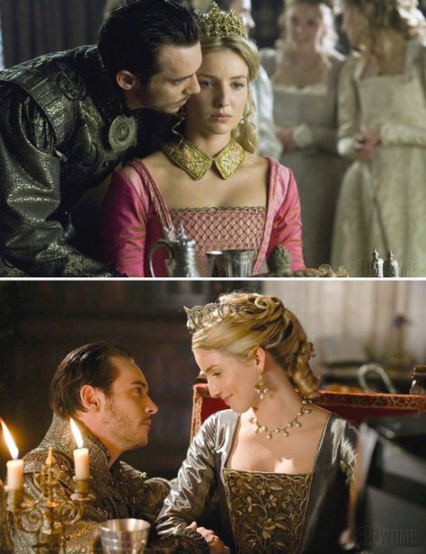 The Tudors (2007 - 2010) Starring: Jonathan Rhys Meyers as Henry VIII of England and Annabelle Wallis as Queen Jane (Seymour). Tudor Series, The Tudors Tv Show, Annabelle Wallis, Tudor Era, The Tudors, Medium Tv Show, Jonathan Rhys Meyers, Jane Seymour, Anne Boleyn