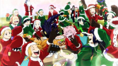 Mha Christmas Official Art, Cute Mha Fanart, Mha Christmas, My Hero Academia Official Art, Bnha Official Art, Mha Base, Elita 1, Aoyama Yuuga, Mha Screencaps