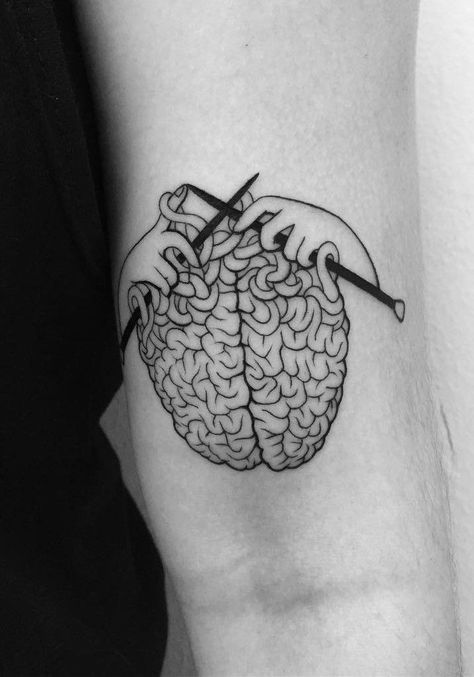 Tatuaggio / Tattoo / Cervello Brain Tattoo, Tattoo Diy, Tattoo Placements, Kunst Tattoos, Blackwork Tattoos, Marvel Tattoos, Cat Tattoos, Tiny Tattoo, Diy Tattoo