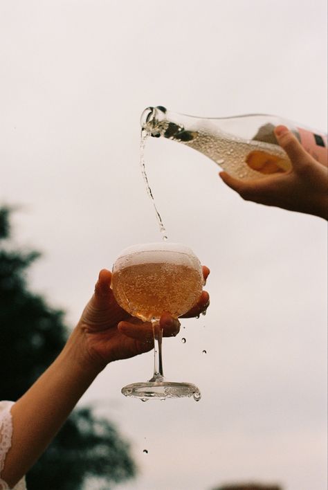 pink Prosecco on film Pouring Alcohol Into Mouth Aesthetic, Cocktails At Home Aesthetic, Sommelier Photoshoot, Prosecco Aesthetic, Cider Photography, Pjs And Prosecco, Champagne Photography, Champagne Aesthetic, Pink Prosecco