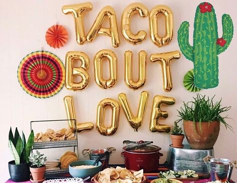 A taco themed bridal shower is a fun & delicious idea! Taco About One Birthday Party, Mexican 1st Birthday Party Boy, Taco 1st Birthday Party Boy, Taco 2nd Birthday Party Boy, Taco Bout 1st Birthday, Taco 2sday Birthday Party, Threesta Birthday Party Boy, Taco Bout One Birthday Party, Taco Twosday Birthday Boy