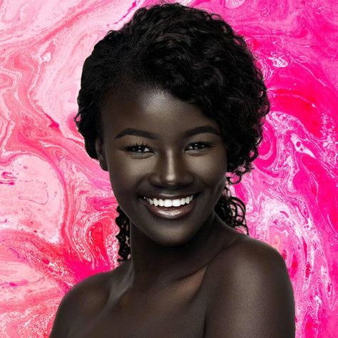 Model Khoudia Diop aka 'Melanin Goddess' Has Some Very Good Advice For Her Younger Self from essence.com Face Products, Dark Skin Beauty, Dark Skin Women, African Beauty, Dark Beauty, Beauty Videos, Black Is Beautiful, Beautiful Black Women, Beauty Skin