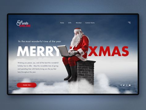 Christmas Landing Page Design, Christmas Landing Page, Creative Christmas Ads, Christmas Website Design, Christmas Contests, Halloween Social, Website Banner Design, Laptop Design, Xmas Wishes