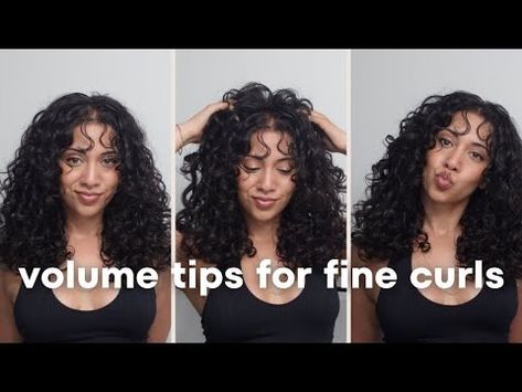 VOLUME TIPS FOR FINE CURLY HAIR - YouTube Fine Curly Hair, Wash Day, Curly Hair Routine, Hair Routines, The Roots, Curly Hair, The Things, Curly Hair Styles, Make Sure