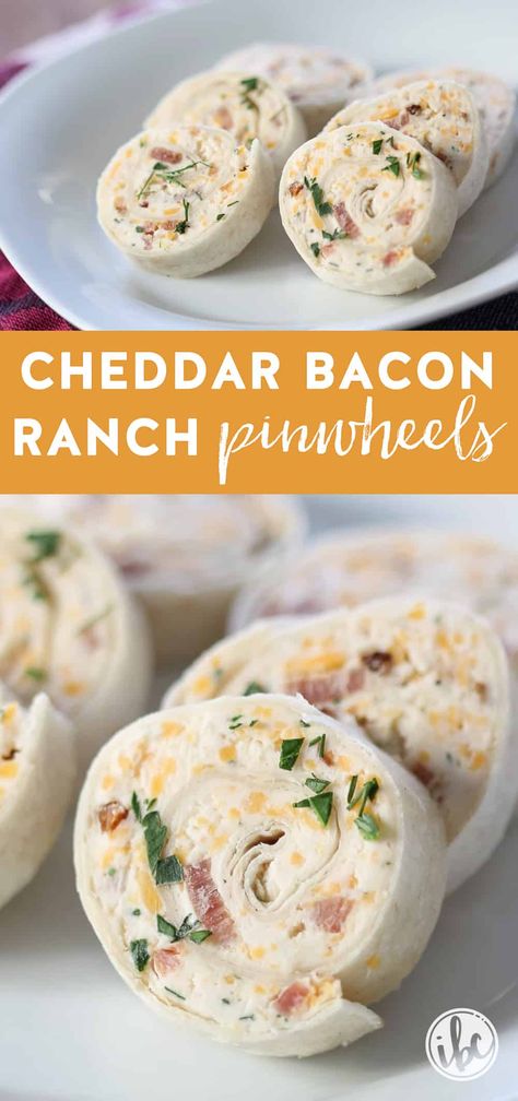 Step up your appetizer game with these delightful Cheddar Bacon Ranch Pinwheels. Bursting with flavor and so simple to make, they're perfect for any party or holiday gathering. These are a must-try appetizer recipe everyone is going to love! Cheddar Appetizers, Bacon Cheddar Ranch Pinwheels, Pinwheels Appetizers, Ranch Pinwheels, Bacon Recipes Appetizers, Chicken Pinwheels, Pinwheels Recipe, Party Crowd, Pinwheel Appetizers