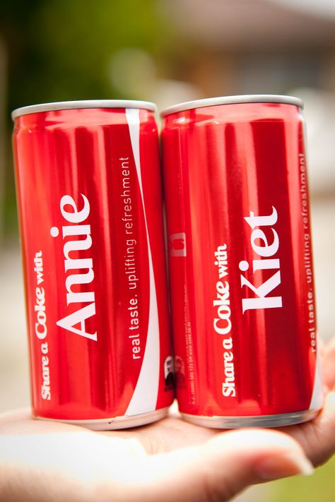 Share A Coke, Creative Advertising, Energy Drink Can, Red Bull, Coca Cola, Beverage Can, Packaging, Drinks, Canning