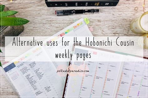 Alternative uses for the Hobonichi Cousin weekly pages » Polkadotparadiso Hobonichi Cousin Weekly Layout Ideas, Hobonichi Cousin Ideas, Hobonichi Cousin Setup, Hobonichi Cousin Weekly Layout, Plan My Week, Hobonichi Techo Cousin, Free Daily Planner, Organization Lists, Hobonichi Planner