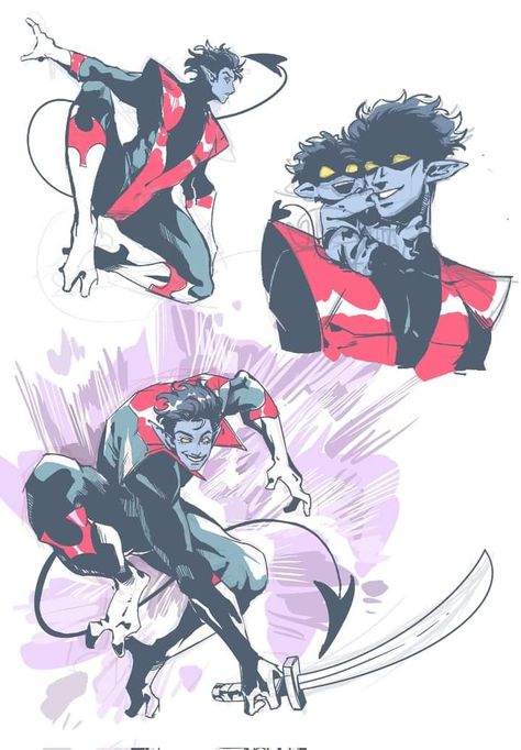 Nightcrawler Art, Nightcrawler Comic, Nightcrawler Xmen, Eurythmics Sweet Dreams, X Men Funny, Kurt Wagner, Xmen Comics, X Men Evolution, Marvel Comic Universe