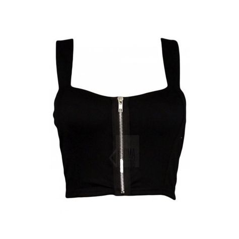 Black Front Zip Bralet ($9.25) ❤ liked on Polyvore featuring tops, shirts, crop tops, black, bustier crop tops, party tops, crop tube top, sexy tube top and sexy shirts Black Waistcoat, Black Tube Top, Padded Vest, Black Corset Top, Crop Top Designs, Crop Bra, Vest Waistcoat, Corset Crop Top, Blouse Designs Latest