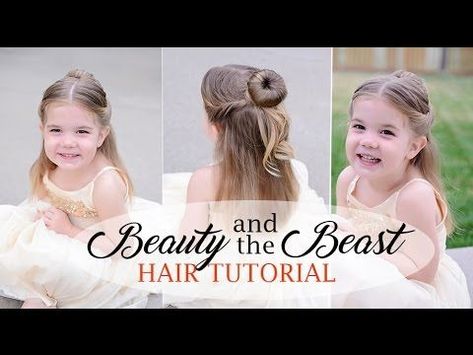 Belle Hair Tutorial, Princess Belle Hair, Belle Hair, Haircut Girl, Hipster Haircut, Belle Hairstyle, Beauty And The Beast Party, Disney Hair, Hairstyles Videos