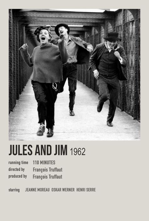 Jules Et Jim, Jules And Jim, Jeanne Moreau, Polaroid Poster, Minimalist Movie Poster, Movie Posters Minimalist, Good Movies To Watch, Coffee And Books, Movie List