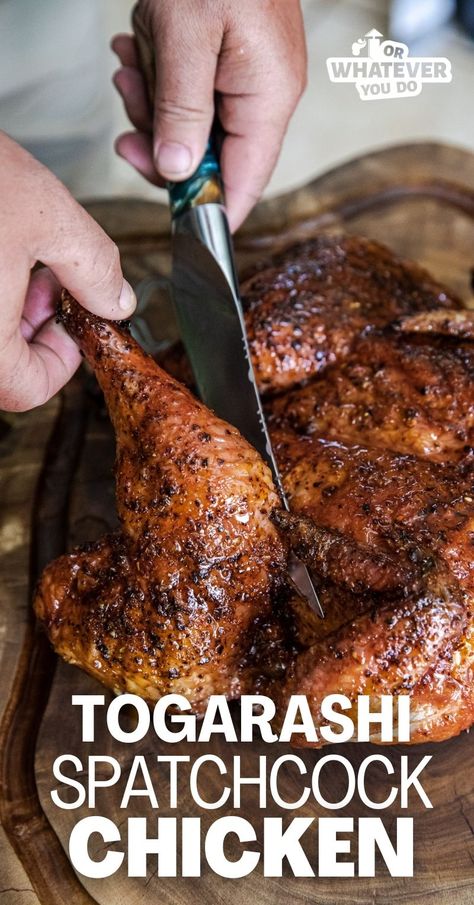 Grilled Spatchcock Turkey, Traeger Spatchcock Chicken, Spatchcock Turkey On Traeger Grill, Spatchcock Turkey Grilled, Spatchcock Chicken Grilled, Grilled Whole Chicken, Smoked Dishes, Smoker Recipes Electric, Pellet Smoker Recipes