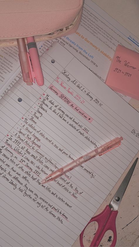 Light Pink School Aesthetic, Light Pink Study Aesthetic, Light Pink Academia Aesthetic, Pink And White School Supplies Aesthetic, Romancing School Aesthetic, School Aesthetic Middle School, Aesthetic School Work Layout, Romantic School Aesthetic, Pink Palates Princess Aesthetic