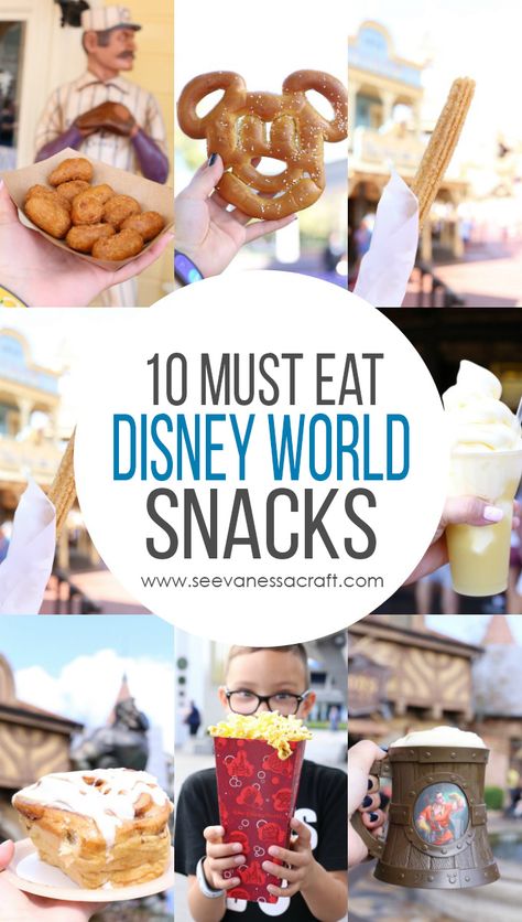 Best Magic Kingdom Snacks, Snacks Disney World, Best Snacks At Disney World, Best Food At Magic Kingdom, Snacks For Disney World, Disneyworld Foods, Best Disney Food, Best Disney World Snacks, Best Disney Snacks