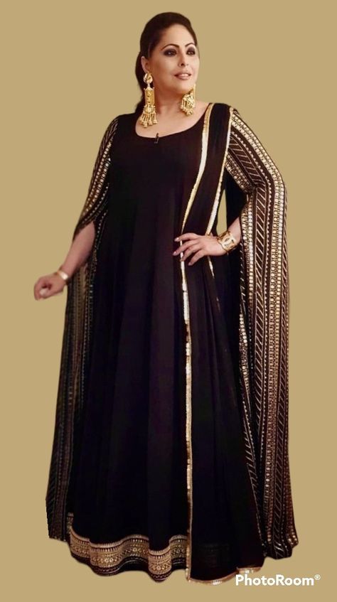 Anarkali Dress Pattern For Plus Size, Plus Size Anarkali Gowns, Plus Size Indian Wedding Outfits, Indian Dresses For Plus Size Women, Plus Size Indian Fashion Party Wear, Plus Size Ethnic Wear Indian, Plus Size Fashion For Women Indian Wedding, Plus Size Indo Western Outfits, Geeta Kapoor