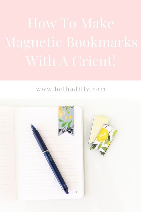 Cricut Magnetic Bookmarks From Start To Finish | www.bethadilly.com Cricut Joy Bookmark Ideas, Magnetic Bookmarks Diy How To Make, Faux Leather Magnetic Bookmark Diy, Cricut Bookmarks, Diy Magnetic Bookmarks, How To Make Magnetic Bookmarks, Diy Magnetic Bookmarks Cricut, Cricut Magnetic Bookmarks, Magnet Bookmark Cricut