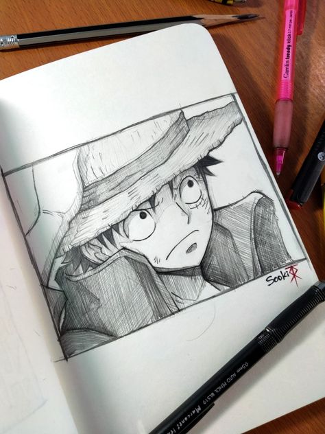 Art
Anime
Drawing
Luffy
Straw hat Drawings Of One Piece, Drawing Monkey D Luffy, Drawing One Piece Characters, Monkey D Luffy Drawing Pencil, How To Draw One Piece Style, One Piece Manga Drawing, Anime Luffy Drawing, One Piece Luffy Sketch, Anime Sketch Luffy