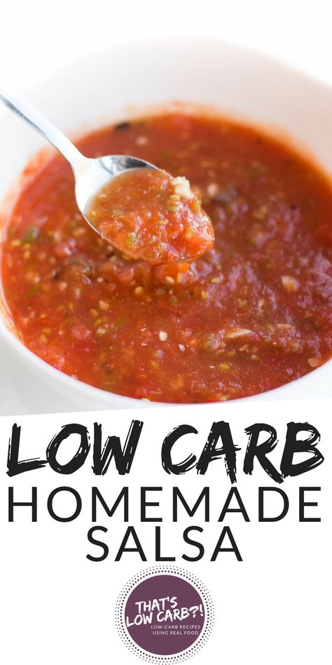 Keto Salsa Recipe, Keto Salsa, Desayuno Keto, Recipe Low Carb, Homemade Salsa Recipe, Low Carb Low Fat Recipes, Low Carb Muffins, Low Carb Dessert, Low Sugar Recipes