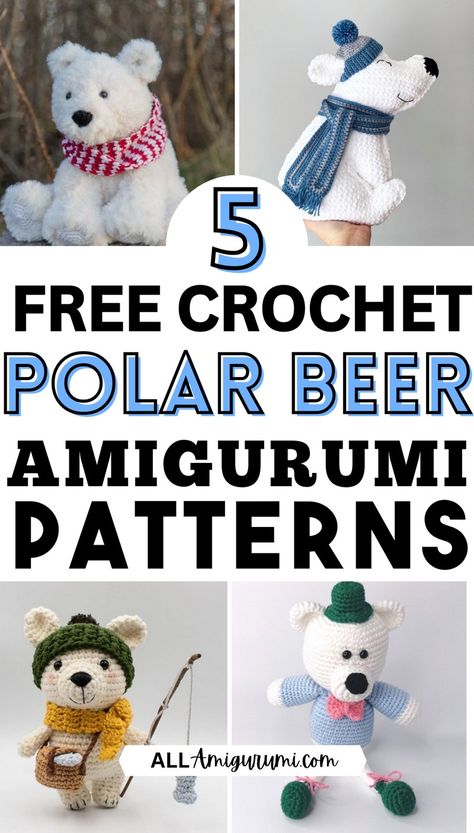 Crochet Polar Bear Amigurumi Patterns Crochet Polar Bear Pattern Free Amigurumi, Polar Bear Amigurumi Free Pattern, Polar Bear Crochet Pattern Free, Crochet Polar Bear Pattern Free, Polar Bear Crochet Pattern, Polar Bear Amigurumi, Polar Bear Crochet, Crochet Polar Bear, Bear Amigurumi Pattern