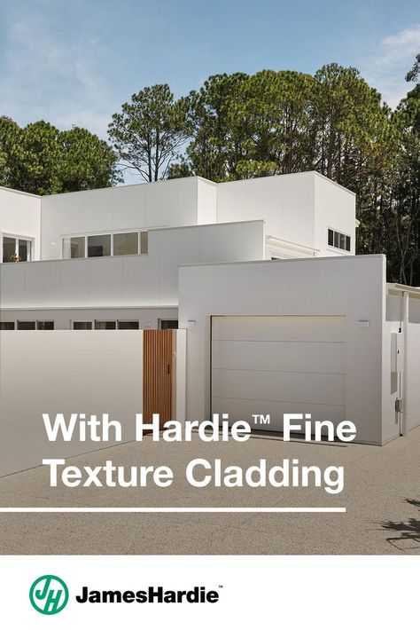 Give your home the modern renovation it deserves with Hardie™ Fine Texture Cladding. Learn how Amy from Sapphire Beach transformed her home now. James Hardie, Modern Renovation, Facade House, Modern Home, Lake House, Family Home, A Family, House Exterior, The Modern