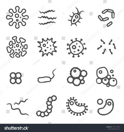 Germ Drawings Easy, Germ Drawings, Microbiology Embroidery, Germs Drawing, Bacteria Petri Dish, Virus Drawing, Germs Preschool, Cell Design, Cottagecore Embroidery