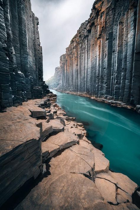 river blue water rocks nature travel beautiful calm water source nature lover travelling natural beauty mist tranquil amazing wonderful clouds cloudy sky photography canal nature photography Iceland Canyon, Iceland Nature, Iceland Landscape, Photography Wildlife, Iphone Wallpaper Landscape, Ios 17, Beautiful Landscape Photography, Adventure Aesthetic, Water Level