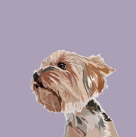 Yorkshire Terrier, Yorkie, Dog, Print, Wall Art, Illustration, Yorkie Lover, Gift Idea Tattoo Perro, Pusheen Cute, Wall Art Illustration, Yorkie Lovers, Dog Grooming Business, Yorkie Dogs, Cute Patterns Wallpaper, Dog Print, Yorkshire Terrier