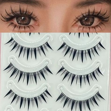 Just found this amazing item on AliExpress. Check it out! $1.81 | 5 Pairs False Eyelashes Manga Anime Lashes Japanese Cosplay Spiky Lashes Dramatic Thick Eyelashes Extensions Doll Strip Lashes Spike Lashes, Spiky Lashes, Eyelashes Manga, Fairy Lashes, Anime Lashes, Lashes Dramatic, Thick Eyelashes, Korean Makeup Look, Eyelashes Extensions