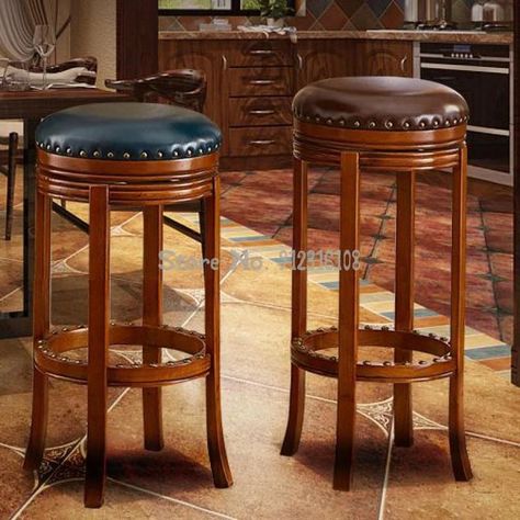 Wooden Bar Chair, Country Bar Stools, Country Bar, American Bar, Pub Design, American Bars, Pub Chairs, Antique Bar, Retro Bar