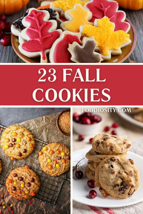 Looking to sweeten up your dessert table this fall? These 23 fall-inspired cookie recipes are simple to make and full of cozy seasonal flavors. From spiced classics to unique autumn twists, these cookies are perfect for parties, gatherings, or a treat at home. Click to see the full collection and find your new favorite fall cookie! Quick And Easy Fall Cookies, Easy Fall Cookies Recipes, Unique Cookie Flavors, Easy Dessert Table Ideas, Easy Fall Cookies, Easy Dessert Table, Unique Fall Desserts, Autumn Cookies, Dessert Table Ideas