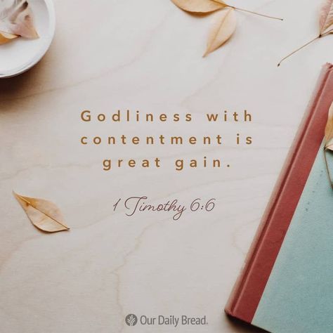 11.5k Likes, 179 Comments - Our Daily Bread (@ourdailybread) on Instagram: “Rich Toward God⁣ ⁣ The Bible in One Year: Numbers 12–14; Mark 5:21–43⁣ ⁣ Today's Bible Reading: 1…” Godliness With Contentment, Bible In One Year, Contentment Quotes, Scripture Coloring, Novena Prayers, Christian Devotions, Our Daily Bread, Daily Bread, Spiritual Inspiration