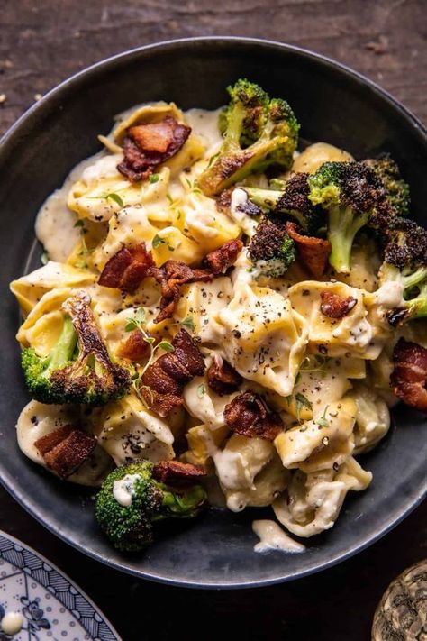 Easy Winter Dinner Recipes, Bacon Tortellini, Winter Flavors, Charred Broccoli, Half Baked Harvest Recipes, 2023 Recipes, Weekly Dinner, Tortellini Recipes, Winter Dinner Recipes