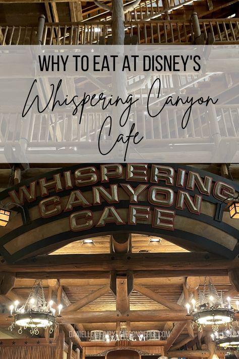 Everything you need to know about Whispering Canyon Cafe at Disney's Wilderness Lodge Whispering Canyon Cafe, Cafe Desserts, Disney World Dining, Disney Wilderness Lodge, Wilderness Lodge, Disney Restaurants, Disney Dining, Happiest Place On Earth, Pixie Dust