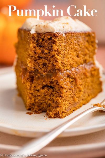 Easy Brown Butter Pumpkin Cake Recipe is filled with Dulce de Leche and a Brown Butter Frosting, you will love this Easy Pumpkin Layer Cake! Step-by-step photos teach you how to bake this cake recipe.This is the perfect cake for your Thanksgiving or Halloween Party! Spice Desserts, Pumpkin Layer Cake, Pumpkin Cake Recipe, Oatmeal Chocolate Chip Bars, Brown Butter Frosting, Pumpkin Cheesecake Bars, Pumpkin Cake Recipes, Pumpkin Desserts, Individual Cakes