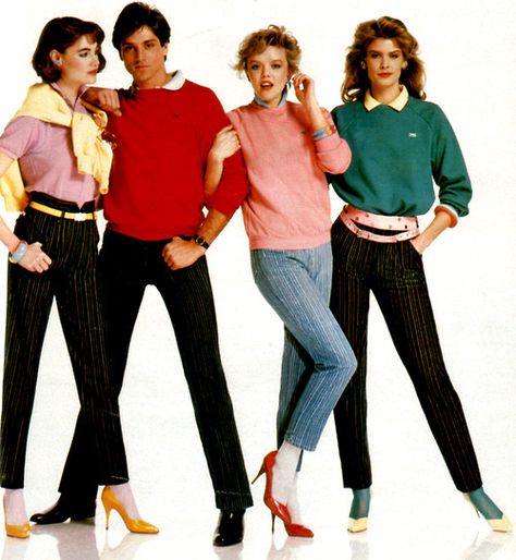 Sergio Valente, Seventeen magazine, April 1984. Look 80s, 80’s Fashion, New Retro Wave, Fashion 80s, 80s And 90s Fashion, Seventeen Magazine, 80s Outfit, Claudia Schiffer, Preppy Look