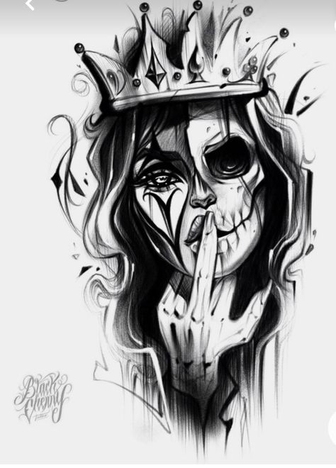 Progress Tattoo, Half Sleeve Tattoo Stencils, Catrina Tattoo, Crown Tattoo Design, Skull Sleeve Tattoos, Skull Sleeve, Tattoos For Women Half Sleeve, Warrior Tattoos, Sketch Tattoo Design