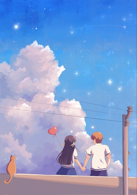 Romantic Killer, Fruits Basket Kyo, Kyo And Tohru, Fruits Basket Manga, Shojo Anime, Fruits Basket Anime, Wallpaper Doodle, Anime Heaven, Screen Saver