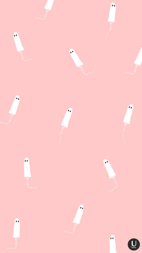 This free downloadable tampon ghost illustration background is just the thing you need to keep your phone on point for Halloween. Save it now as your wallpaper! Tumblr Autumn, Period Advice, Period Wallpaper, Kotex Tampons, Pads Period, Backgrounds Tumblr, Power Illustration, Lady Power, Feminine Care Products